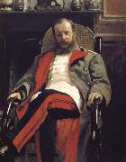 Ilia Efimovich Repin Portrait of a man sitting Sweden oil painting artist